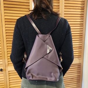 French vinyl Purple Backpack